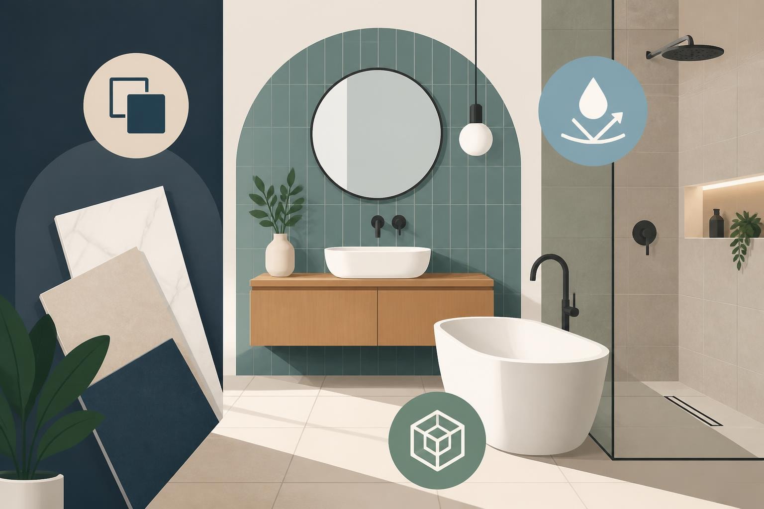 Ceramic Tiles for Bathroom: Complete Selection Guide - TILES Paradise