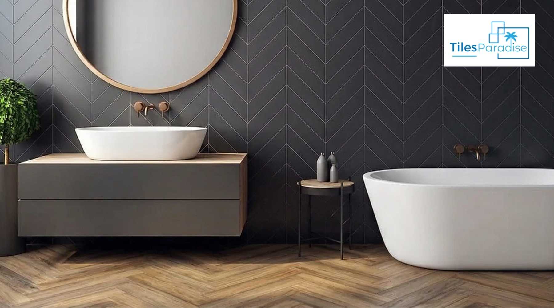 Herringbone Bathroom Tiles: Floor & Wall Styles for Every Budget - TILES Paradise