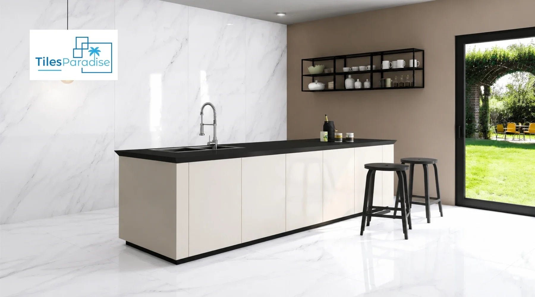 Kitchen Wall Tiles for Small Kitchens: Best Sizes, Finishes & Colours to Make Your Space Feel Bigger - TILES Paradise