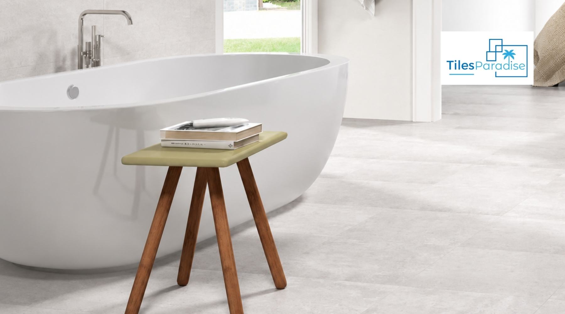 Large Format Ceramic Floor Tiles: Matte Finish, Non-Slip for Kitchens and Bathrooms - TILES Paradise