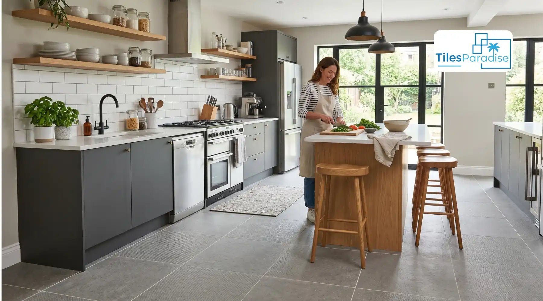 Non Slip Kitchen Floor Tiles: R10 & R11 Porcelain Tiles with Matt Finish, Anti-Slip Ratings & Safe Sizes for UK Kitchens - TILES Paradise