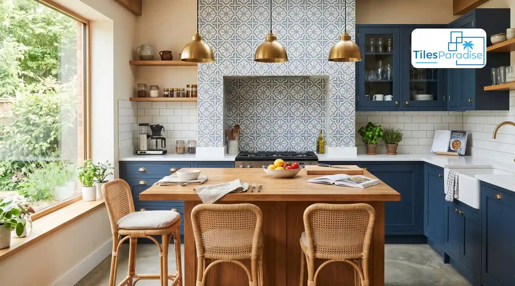 Patterned Kitchen Tiles: Geometric, Encaustic and Victorian Designs for Floor, Wall and Splashback - TILES Paradise