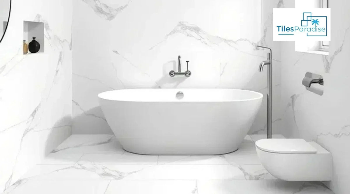 White Bathroom with White Tiles: 13 Fresh Design Ideas - TILES Paradise