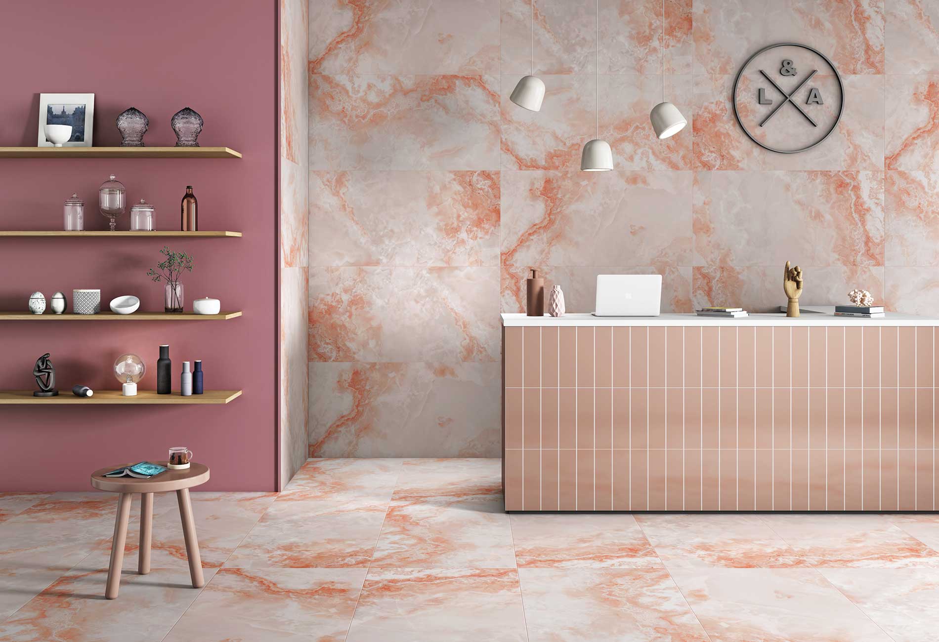 Pink Kitchen Tiles - TILES Paradise