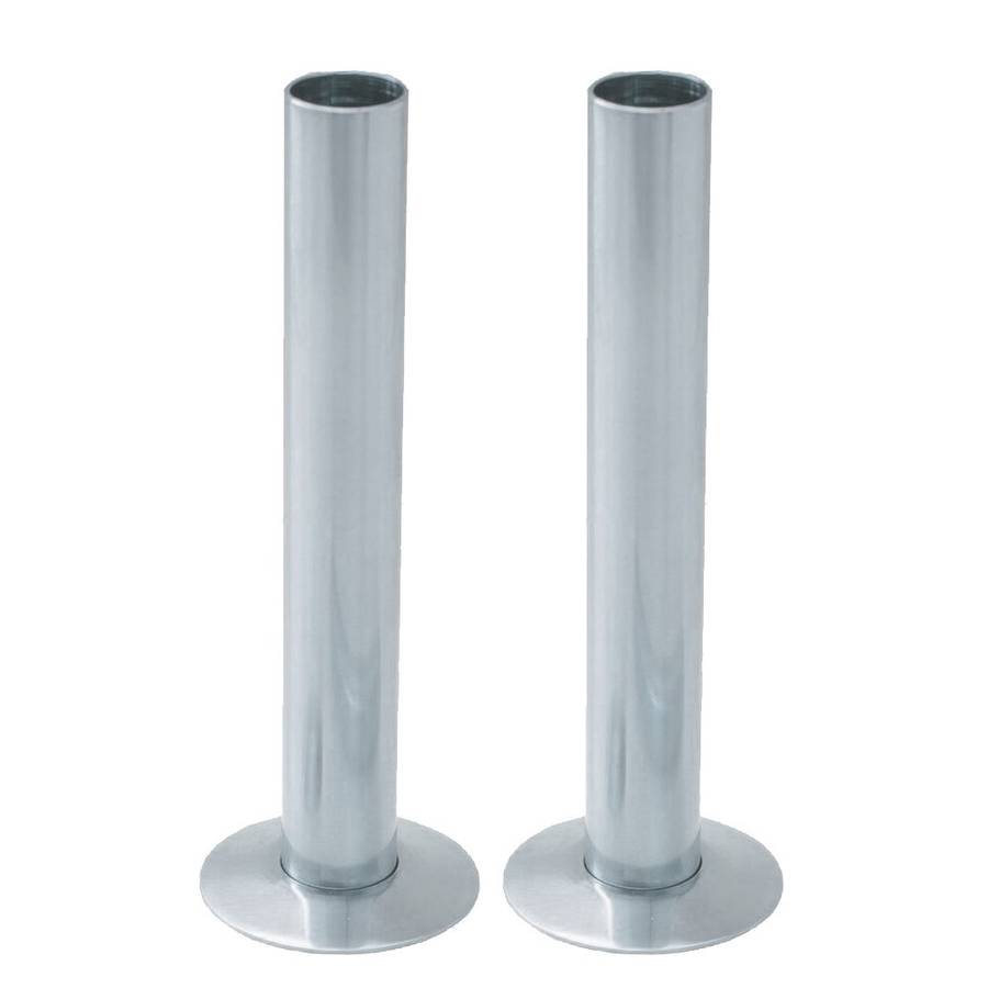 15mm Radiator Pipe Sleeves & Rosettes (Pair) – Chrome