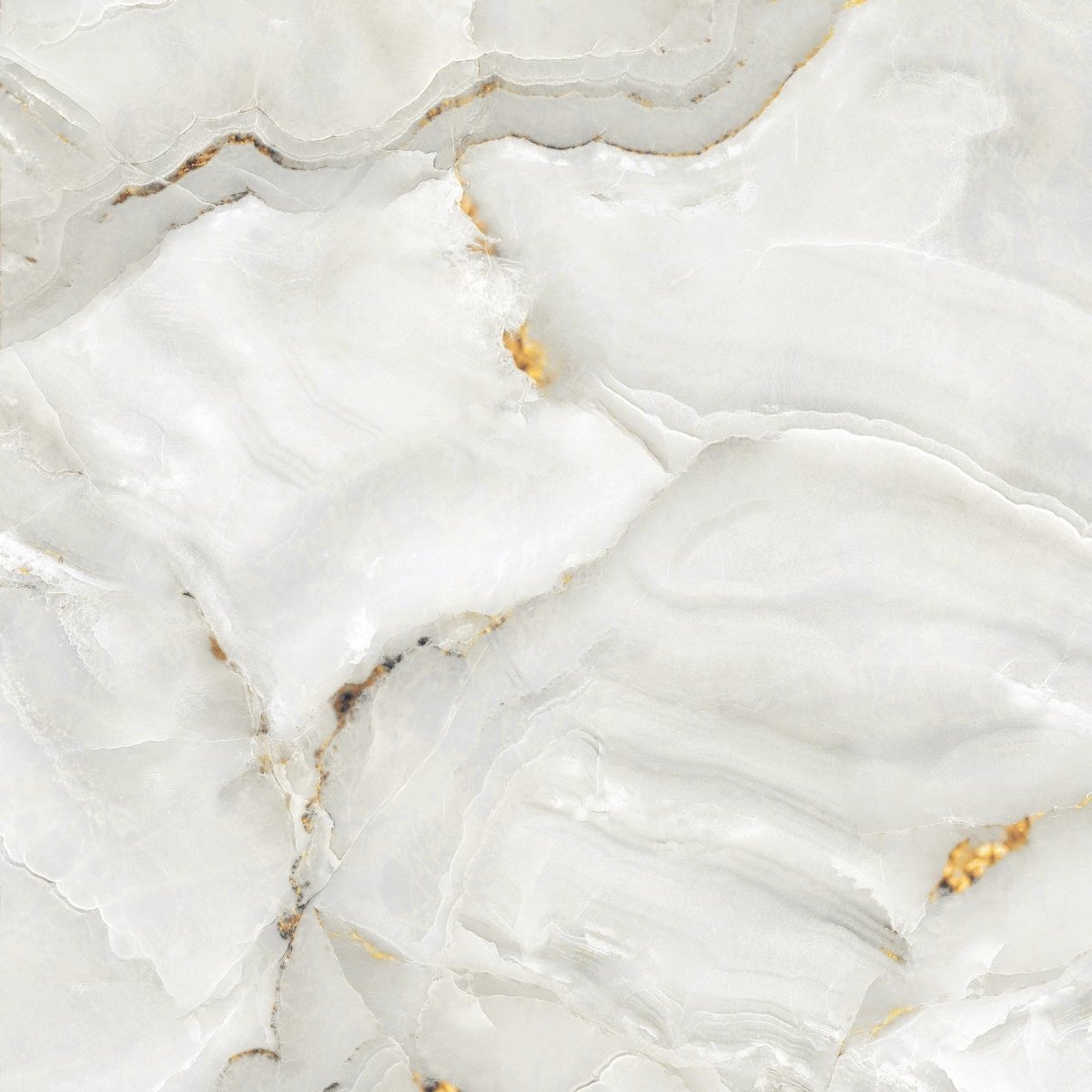 60 sqm pallet Deal Aurora Onyx Gold Glossy Porcelain Tiles 60x60cm Wall & Floor Tile - TILES Paradise