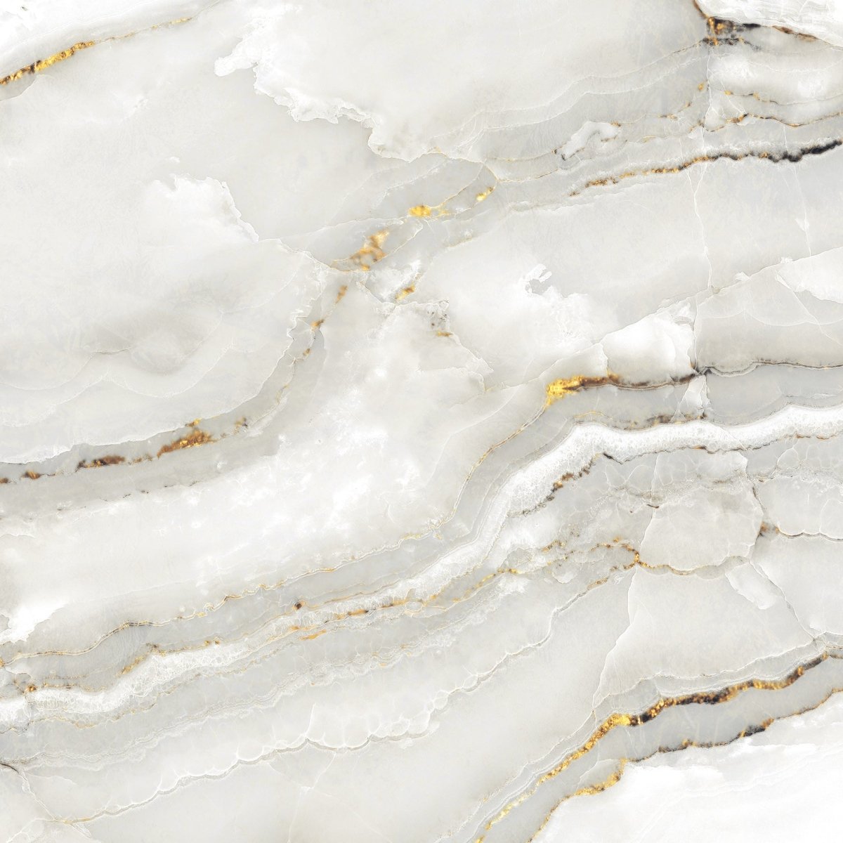 60 sqm pallet Deal Aurora Onyx Gold Glossy Porcelain Tiles 60x60cm Wall & Floor Tile - TILES Paradise