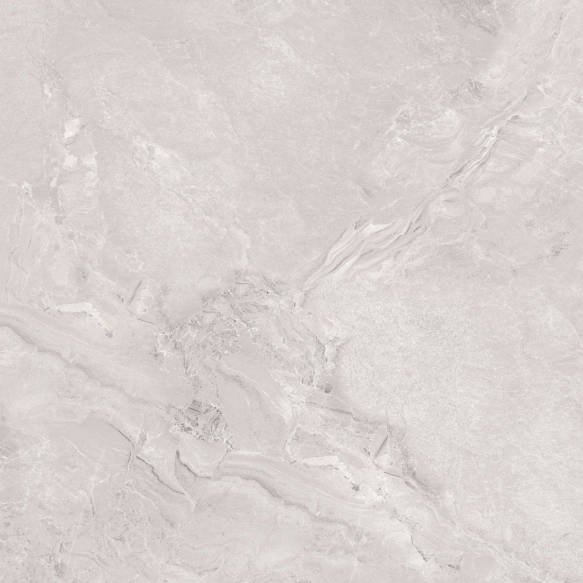 Florence Bianco White Polished Porcelain 60x60cm Wall & Floor Tile - TILES Paradise