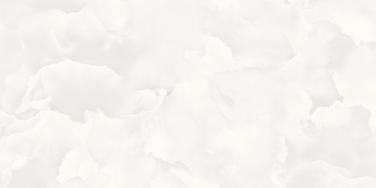 Alba Onyx White Onyx Effect Satin Porcelain 60x120cm Wall & Floor Tile - tile face 1