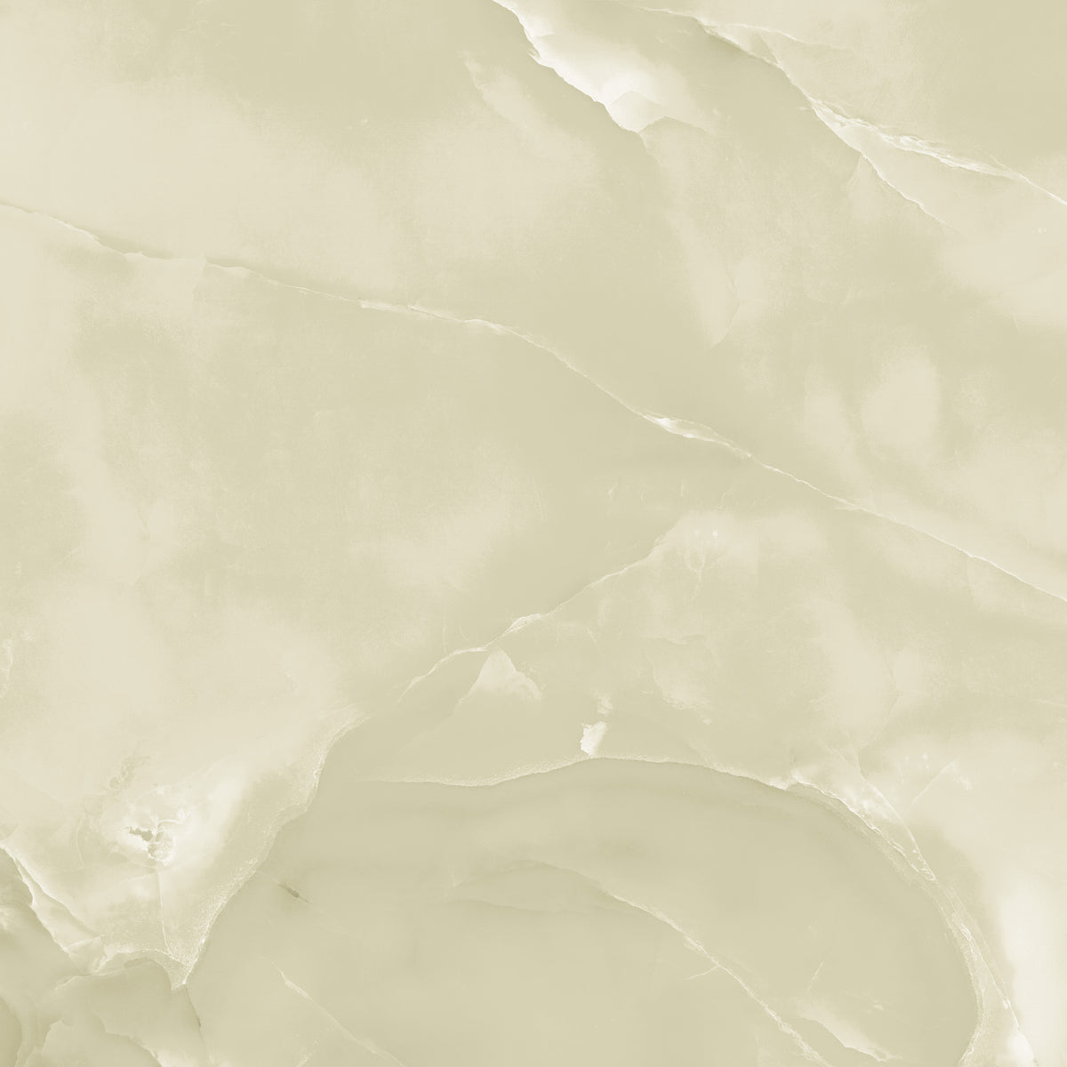 Ivory Pearl Onyx Effect Gloss Porcelain 60x60cm Wall & Floor Tile - tile face 8
