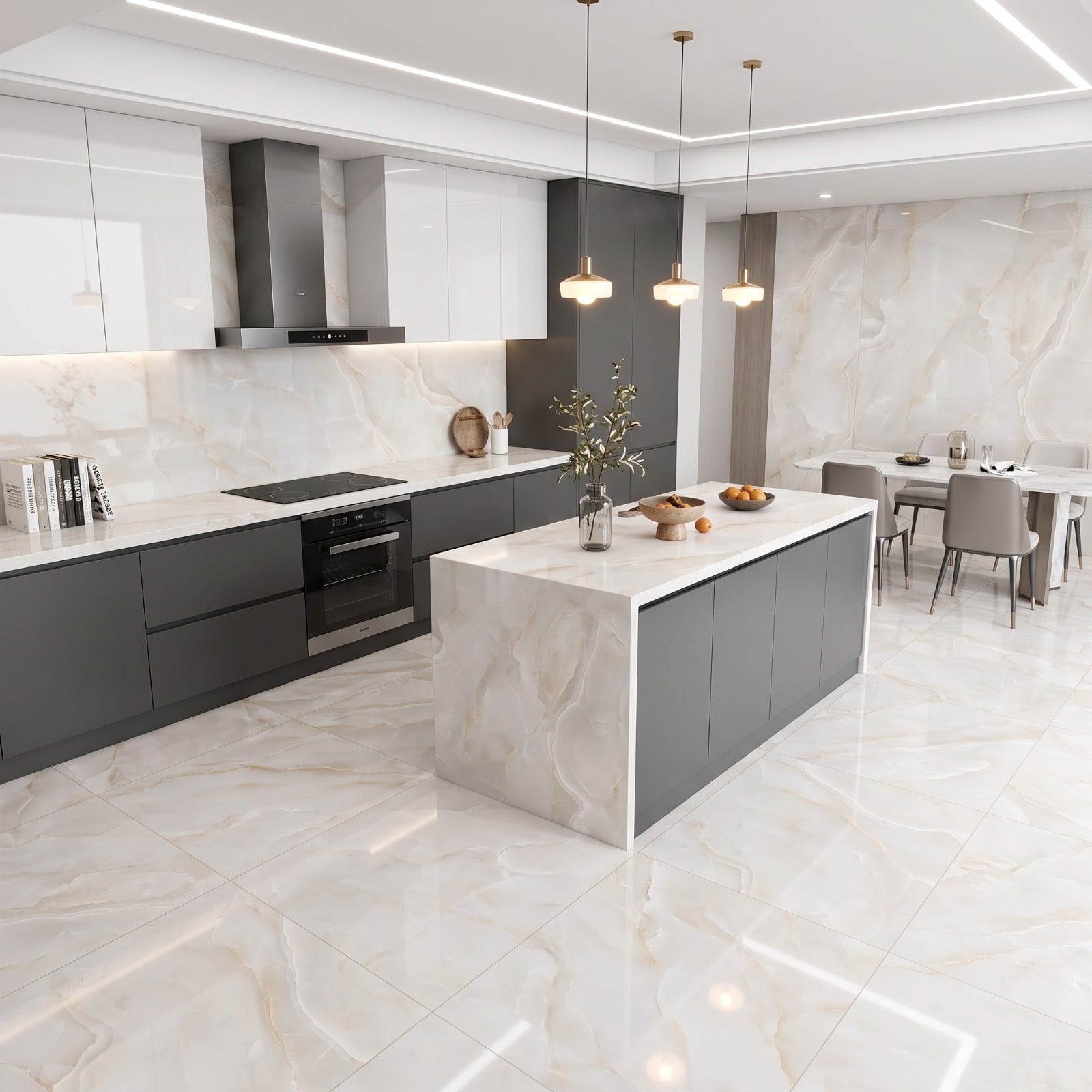 Onyx Diora Gold Polished 60x120cm Porcelain Wall and Floor Tile