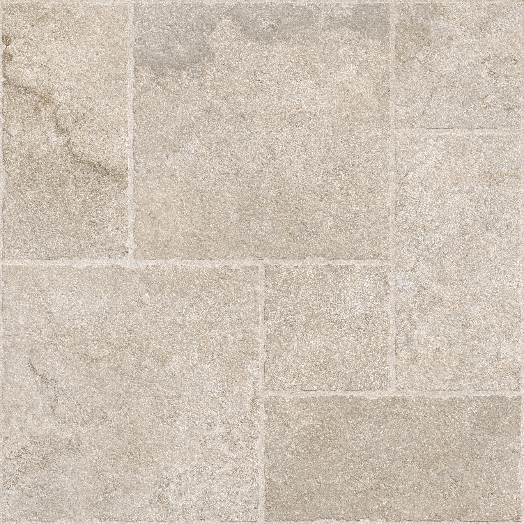 Portland Cream Flagstone Effect Matt Full Body Porcelain Wall Floor Tile