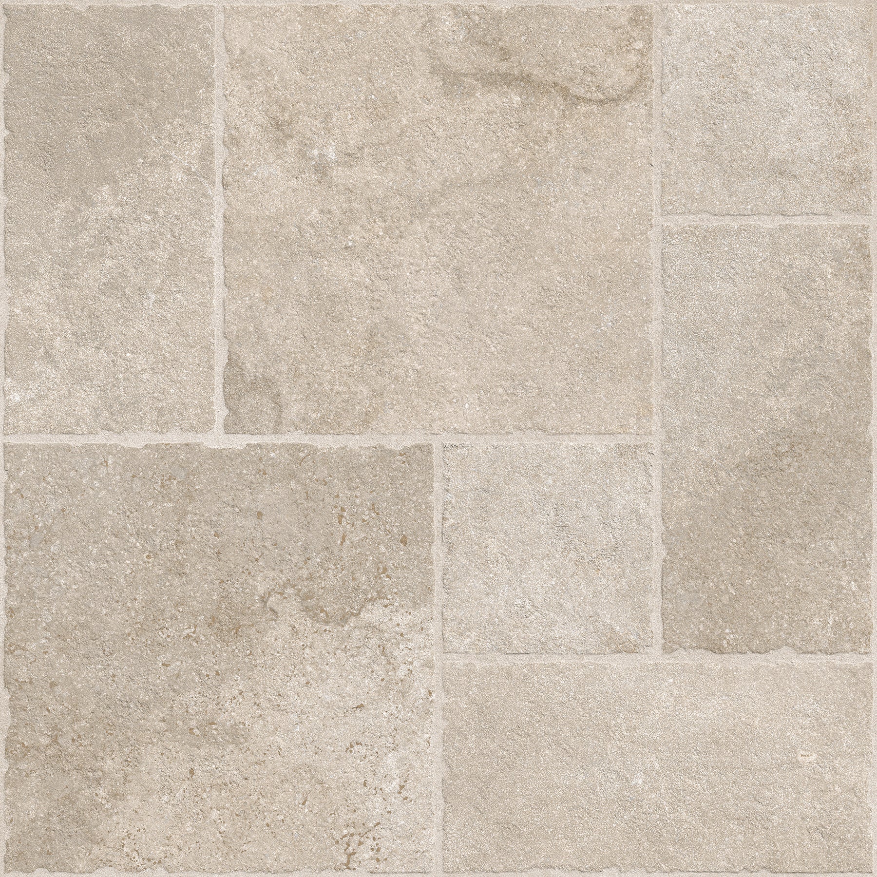 Portland Cream Flagstone Effect Matt Full Body Porcelain Wall Floor Tile