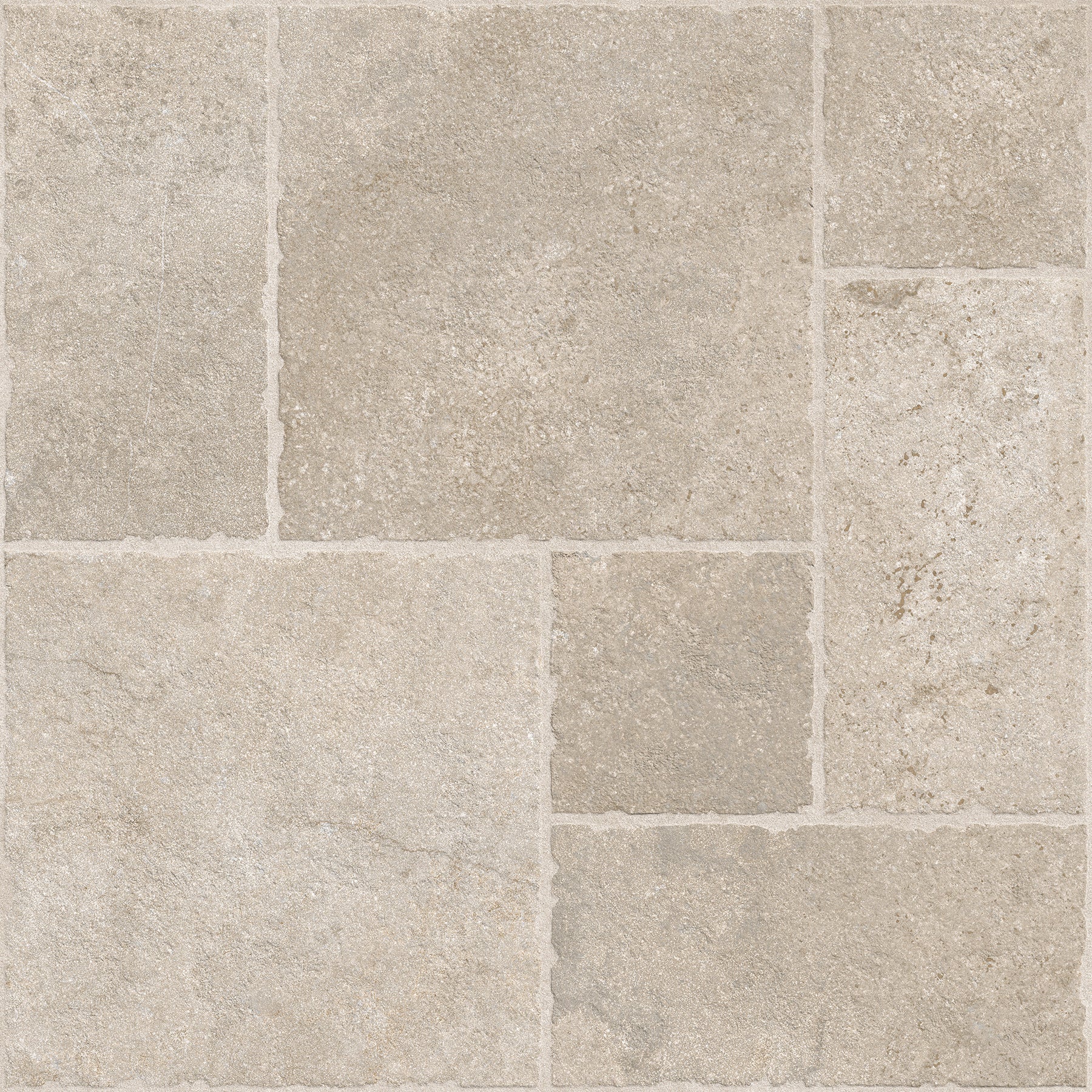 Portland Cream Flagstone Effect Matt Full Body Porcelain Wall Floor Tile