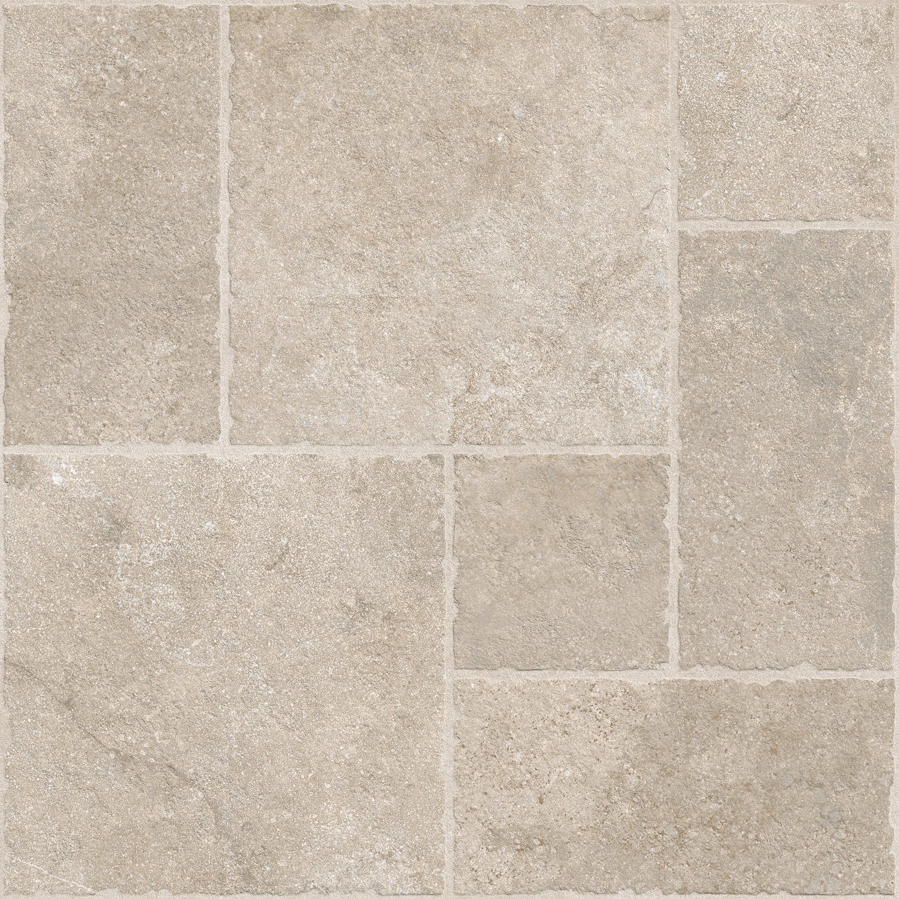 Portland Cream Flagstone Effect Matt Full Body Porcelain Wall Floor Tile