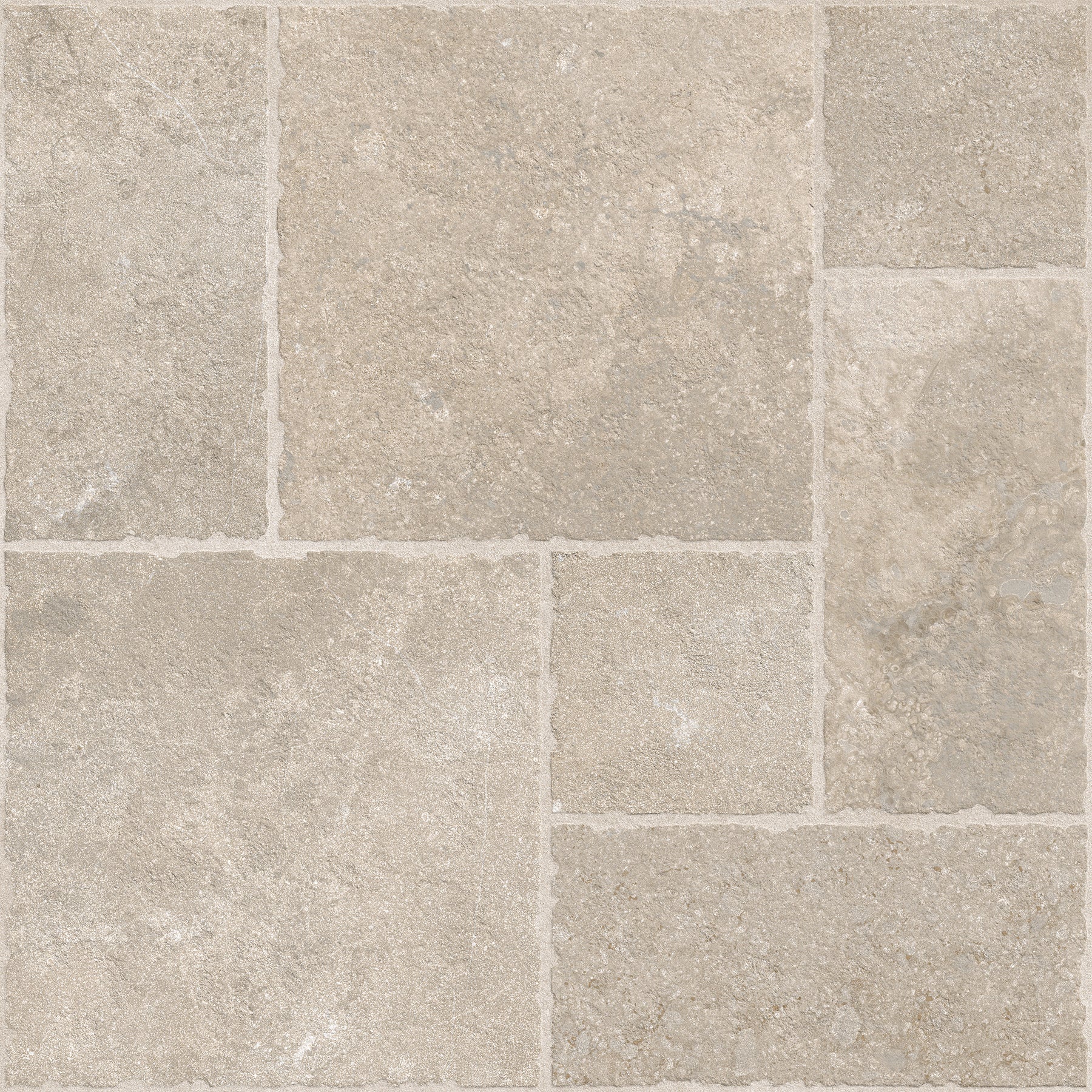 Portland Cream Flagstone Effect Matt Full Body Porcelain Wall Floor Tile