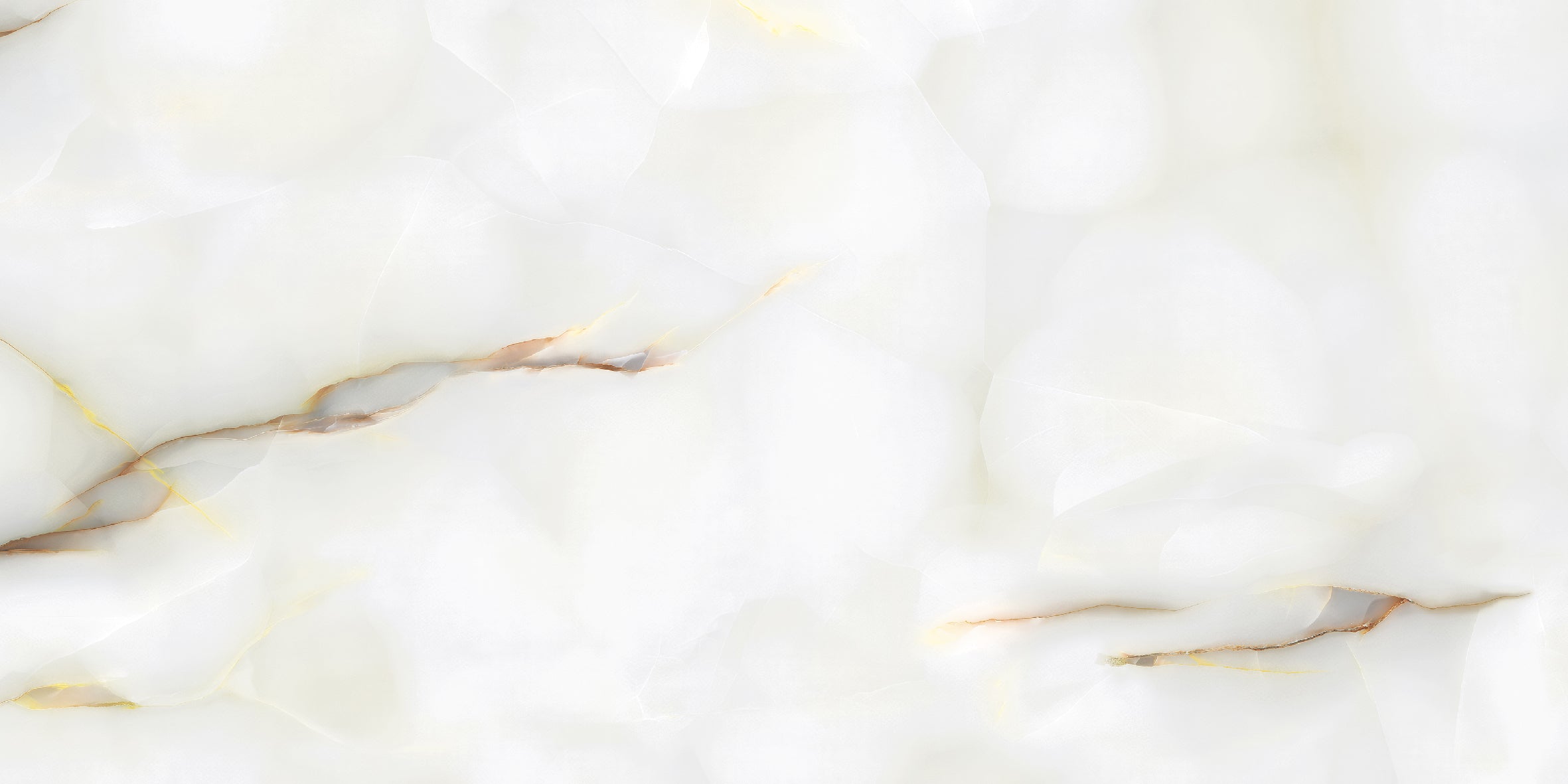 Venetia Onyx white Polished Porcelain 60x120cm Wall & Floor Tile