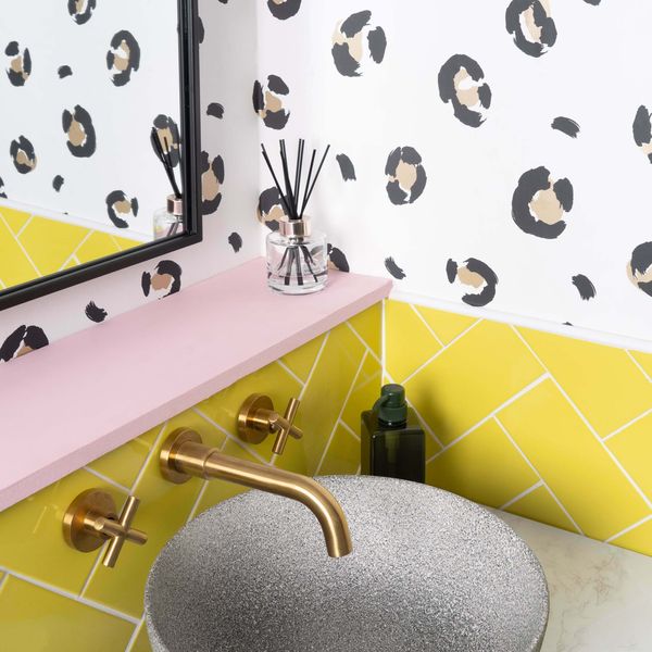 Liso Lemon Gloss 10x20cm Ceramic Metro Tiles