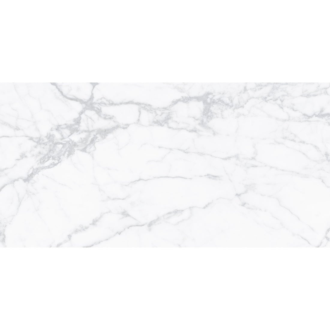 Alpi White Marble Effect Polished Porcelain Wall & Floor Tile 60x120cm - TILES Paradise