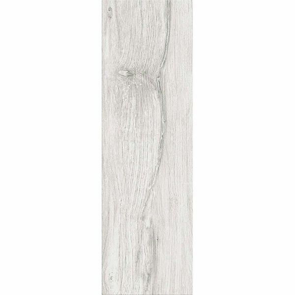 Alpine Wood Effect Matt White 18.5x59.8cm Porcelain Wall and Floor Tile