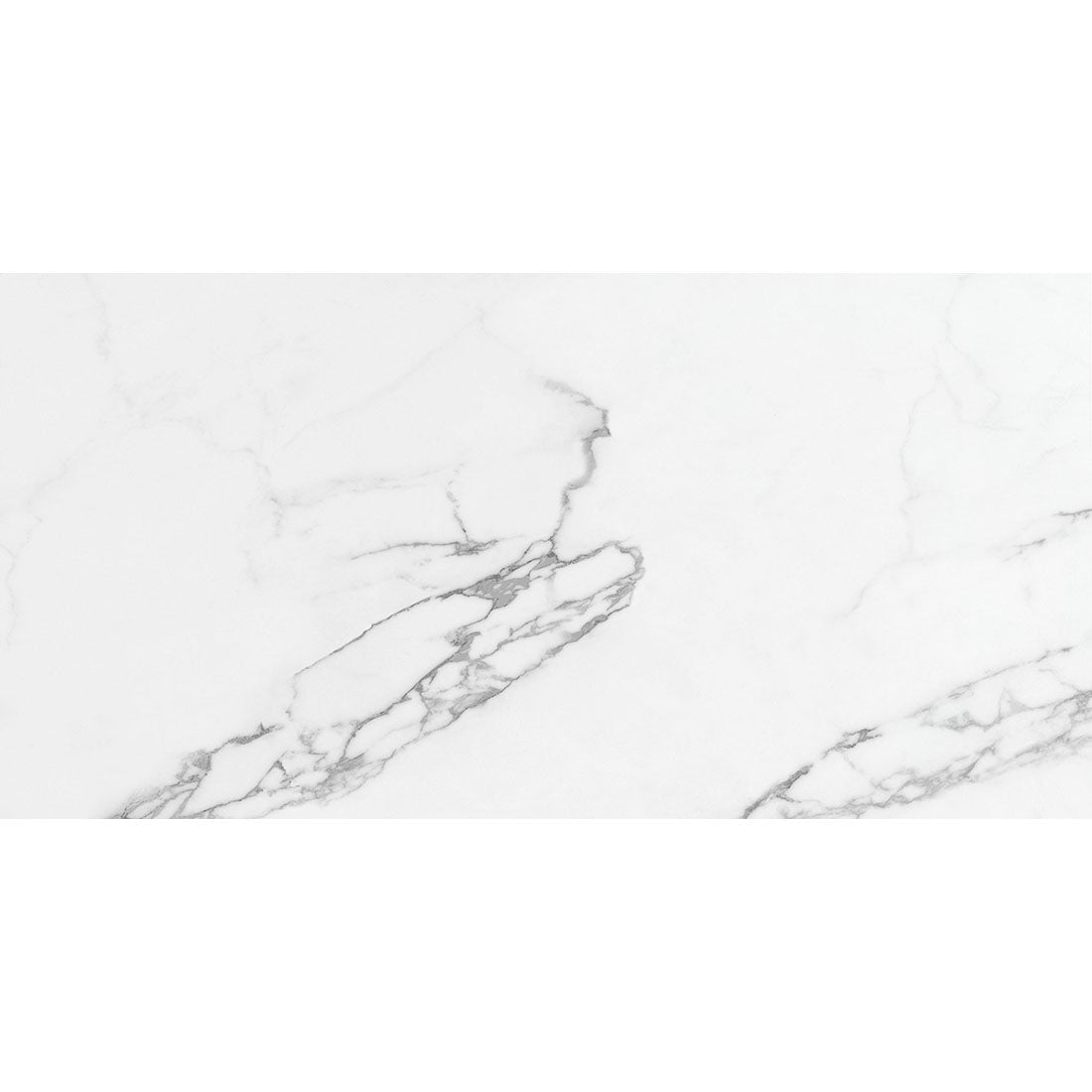 Artico White Marble Effect Semi Polished Porcelain Wall & Floor Tile 30x60cm - TILES Paradise