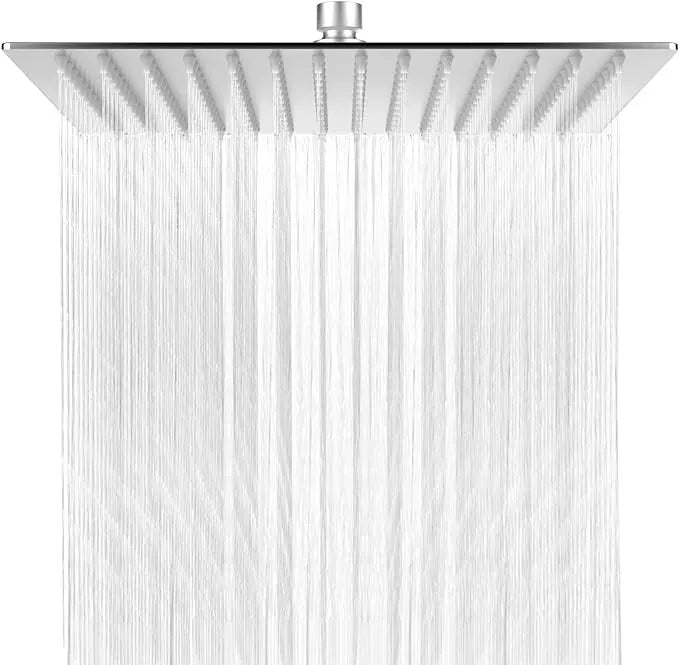 Artiq Streamline 300mm Chrome Thermostatic Shower Set – Twin Head Rainfall & Handheld, Anti - Scald Bar Valve, Adjustable Rail - TILES Paradise