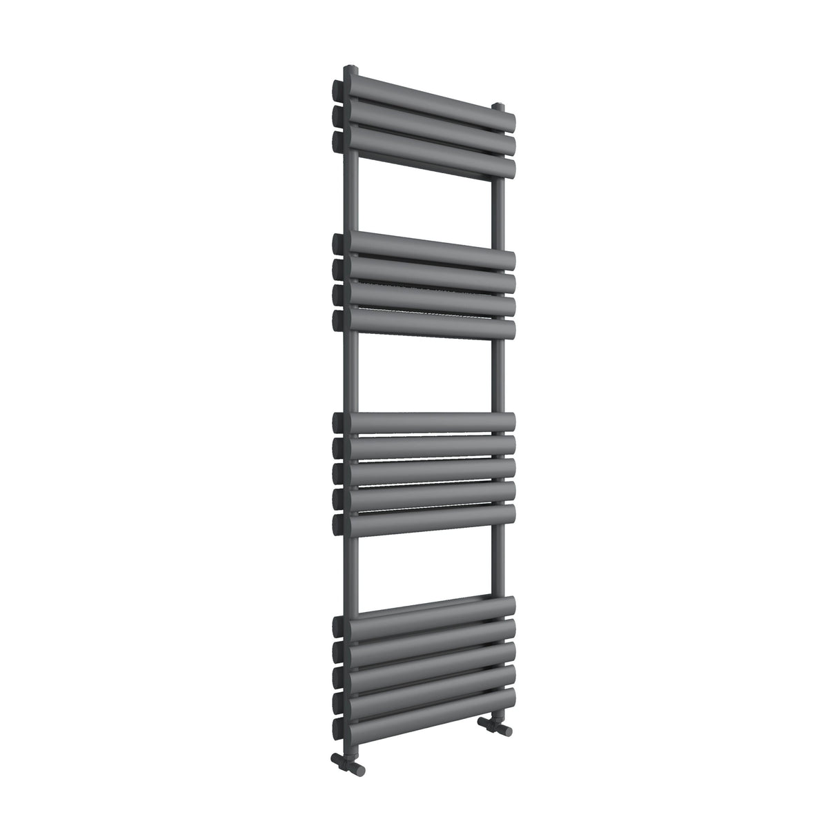 Asola Anthracite Grey Double Oval Tube Heated Towel Rail – 1600x500mm