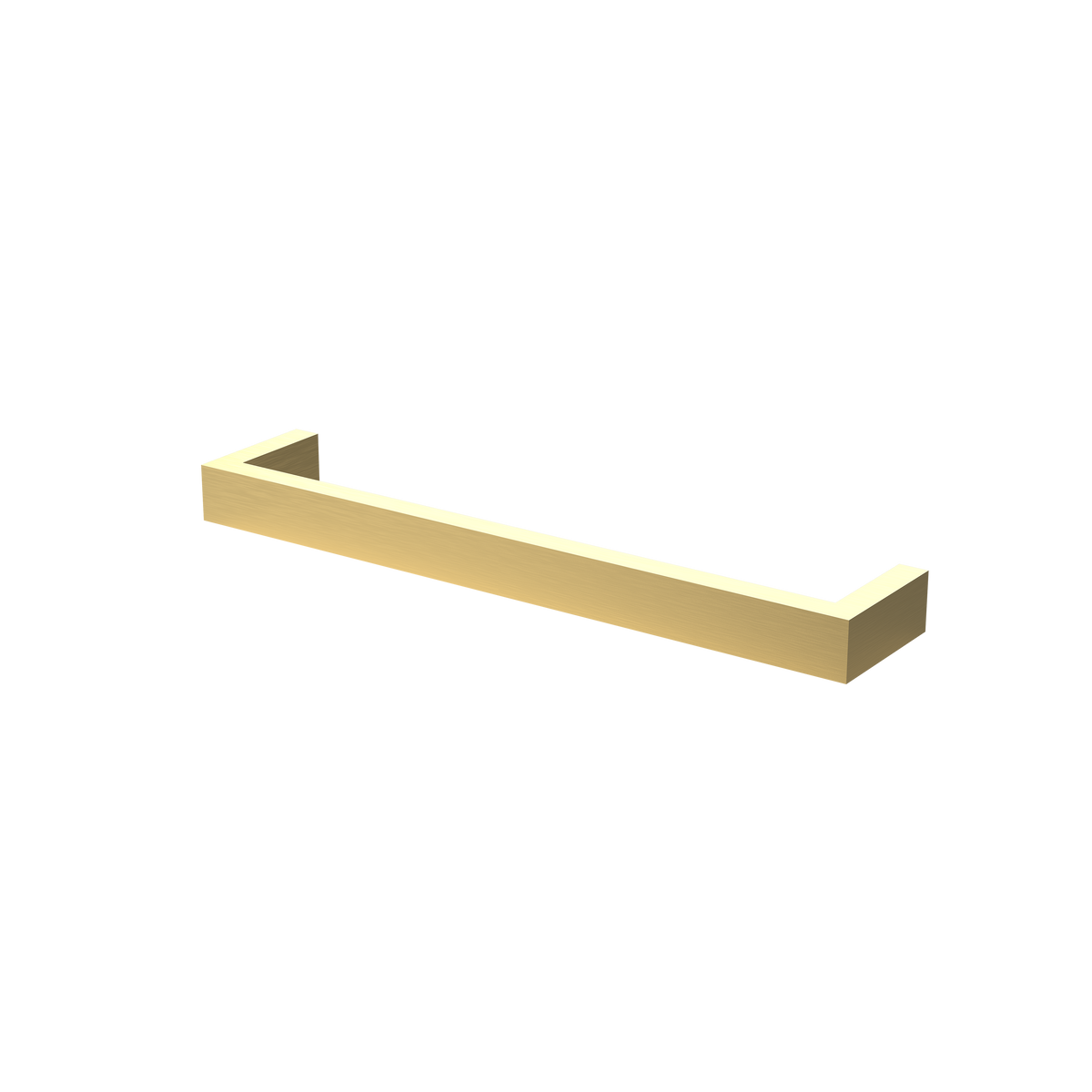Barra Brushed Brass 12V Single Bar Electric Towel Rail – 600mm