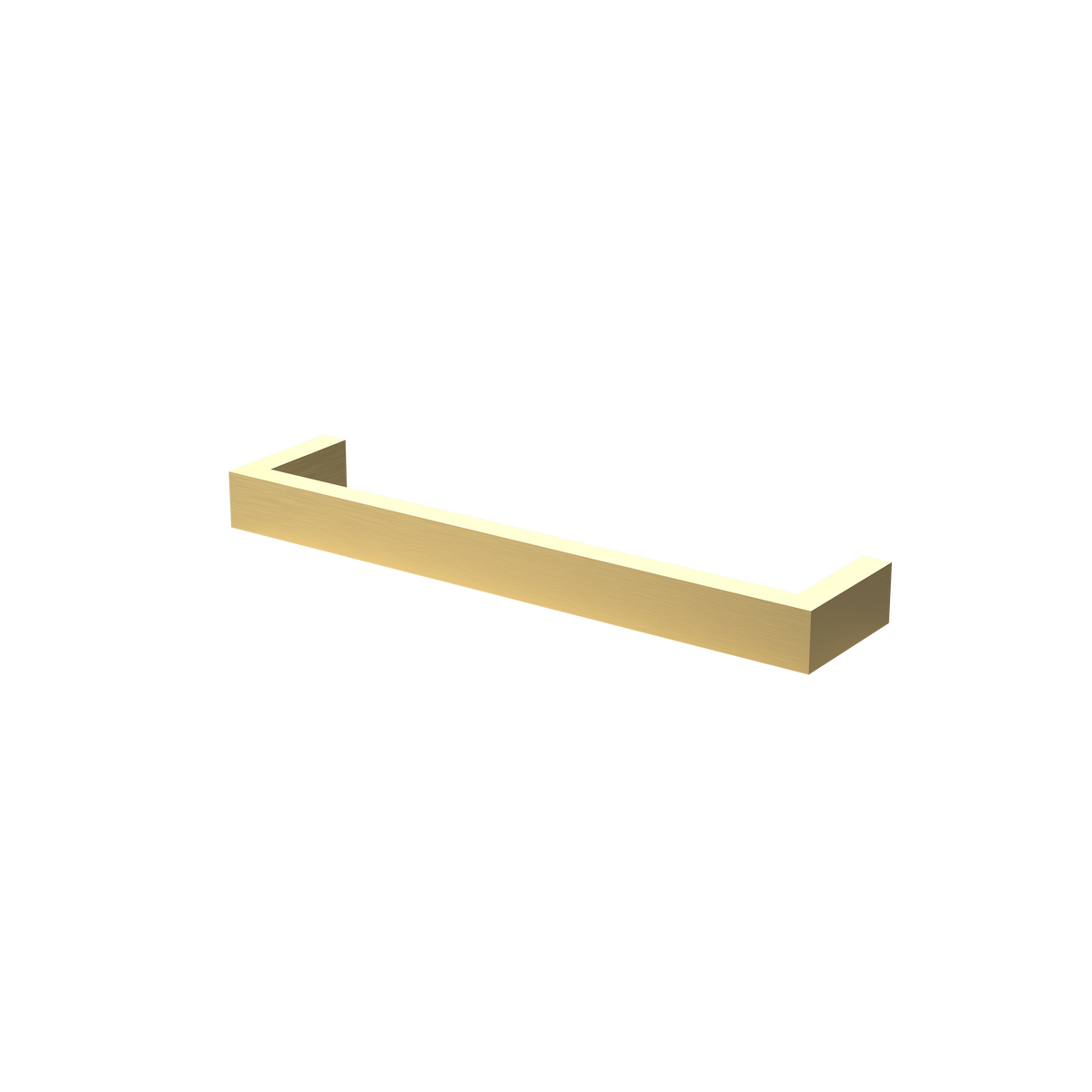 Barra Brushed Brass 12V Single Bar Electric Towel Rail