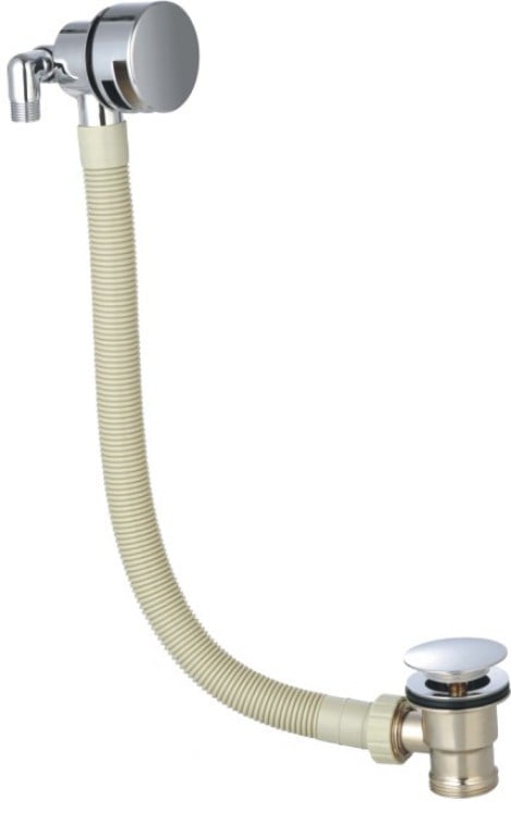 Bath Overflow Filler – Chrome