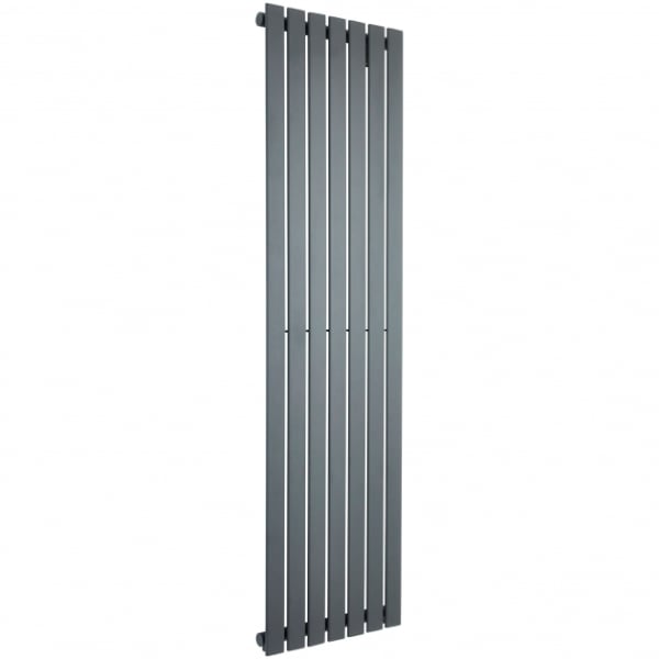 Bosca Textured Grey Vertical Designer Radiator – Double Panel – 1800x490mm