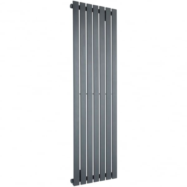 Bosca Textured Grey Vertical Designer Radiator – Single Panel – 1600x490mm
