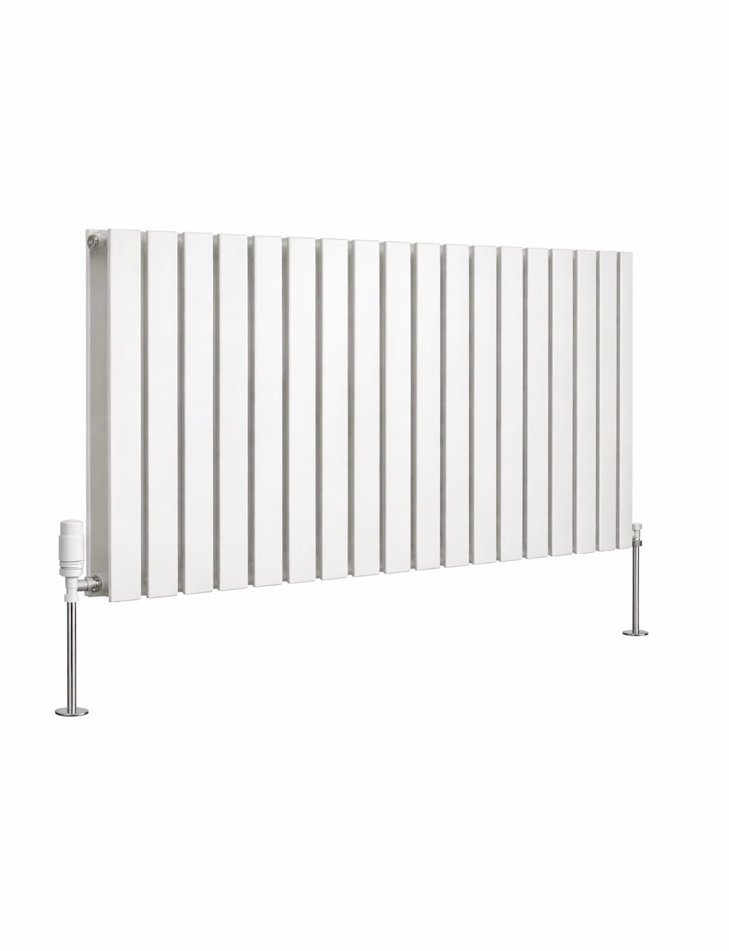 Bosca White Horizontal Designer Radiator – Double Panel