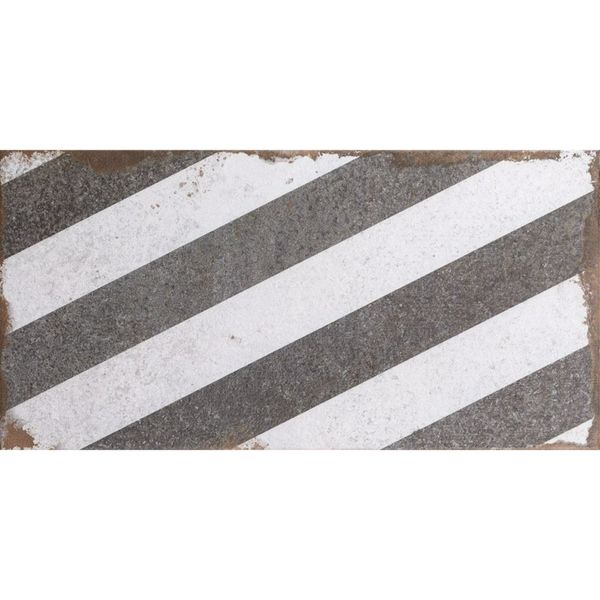 Longdale Black Matt 25x50cm Ceramic Wall Tile