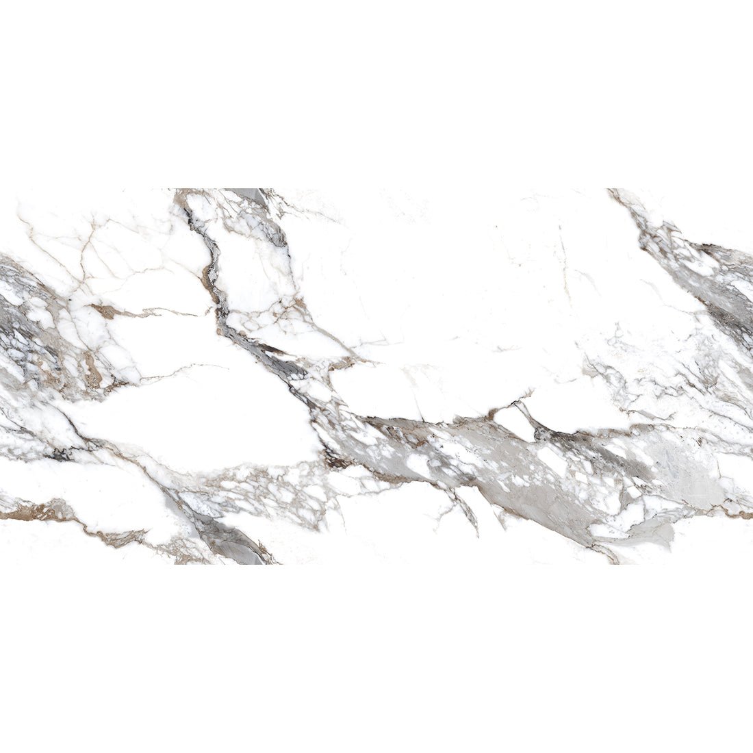 Calacatta Borghini Grey Marble Effect Matt Porcelain Wall & Floor Tile 60x120cm - TILES Paradise