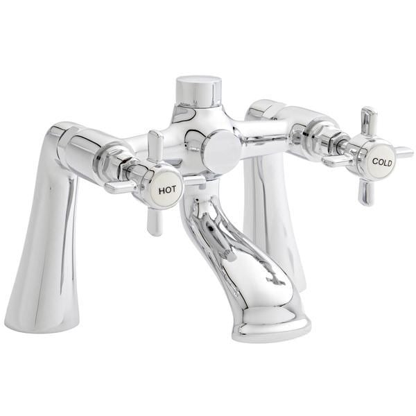 Clarenza Chrome Traditional Crosshead Bath Filler Tap
