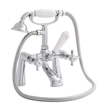 Clarenza Chrome Traditional Crosshead Bath Shower Mixer Tap