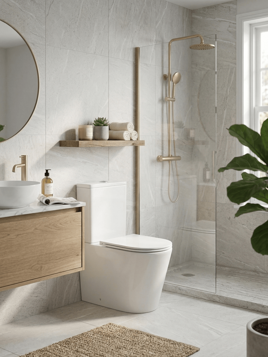 Comfort Height Rimless Close Coupled Toilet with Soft Close Seat – AERIS Comfort Range - TILES Paradise