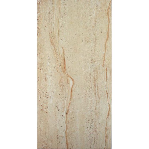 Dahini Cream Gloss Marble Effect 50x25cm Ceramic Wall Tile