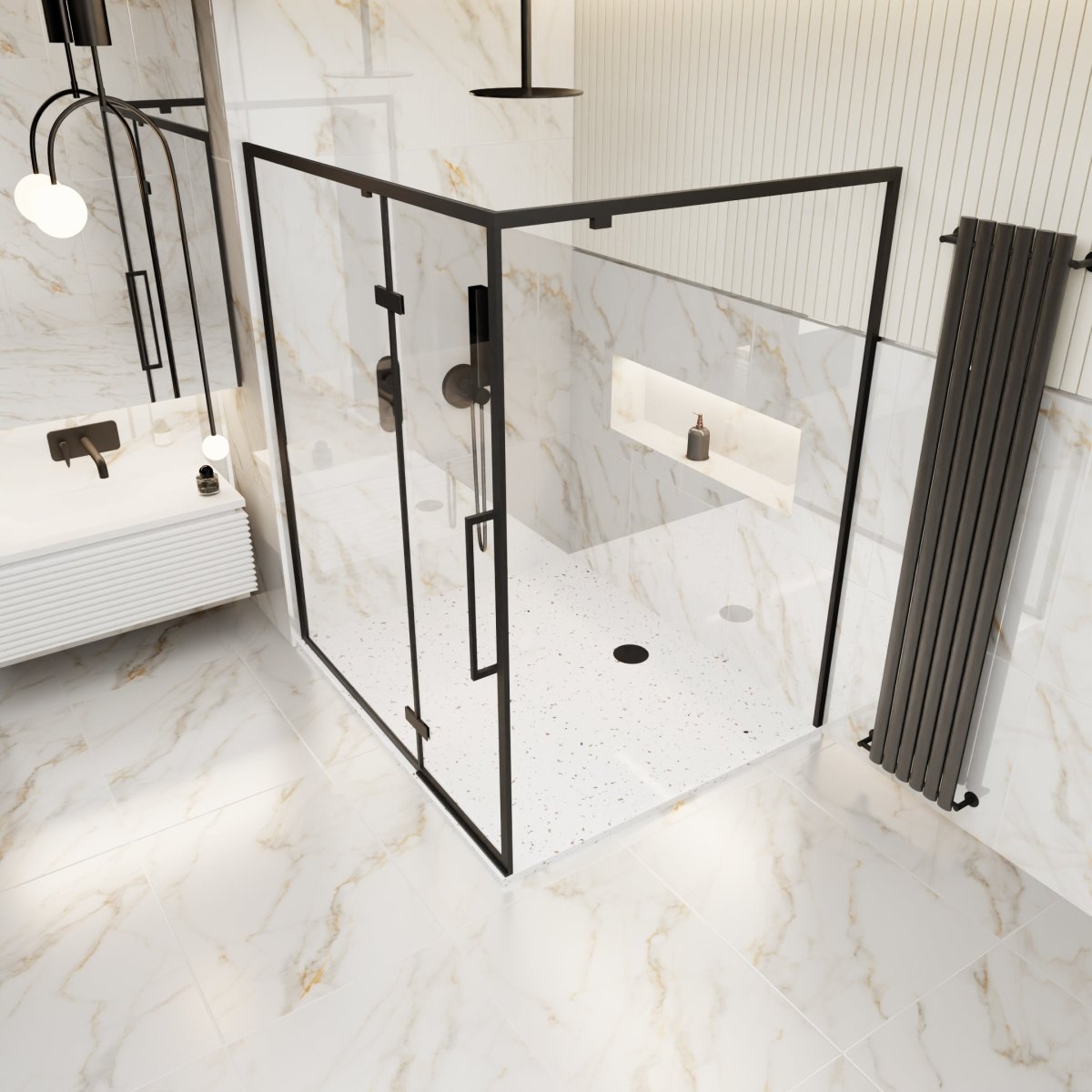 Cresola Gold Marble Effect Matt Porcelain 60x120cm Wall and Floor Tile - TILES Paradise