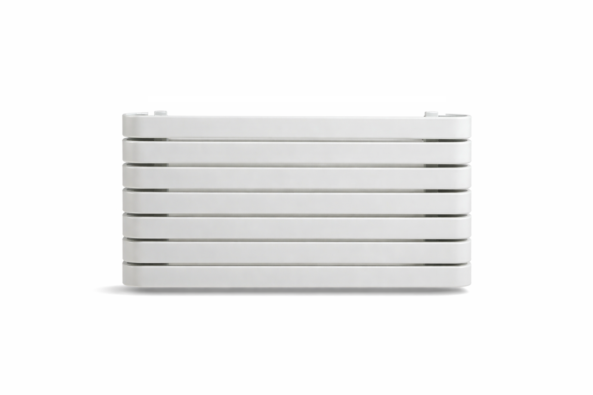 Delfa White Horizontal Flat Tube Designer Radiator