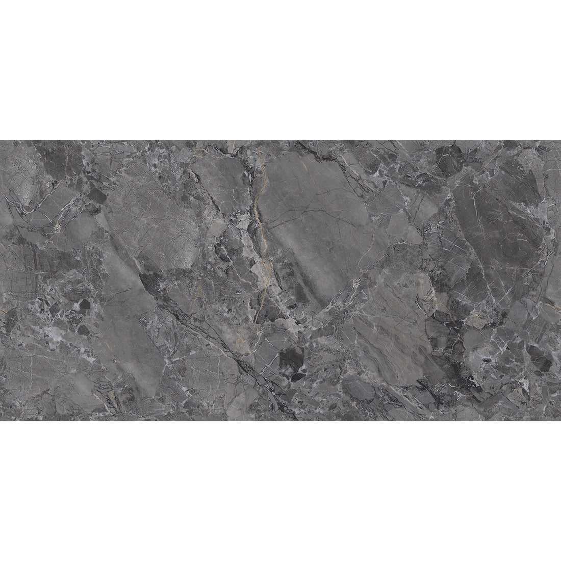 Endless Fontana Nero Marble Effect Matt Porcelain Tile 60x120cm