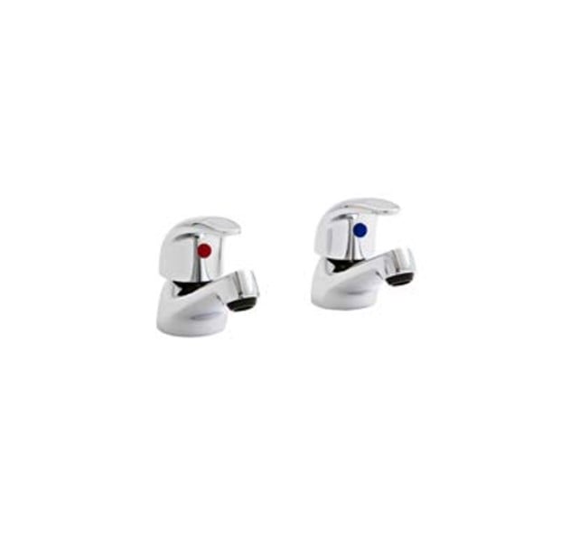 Gemo Chrome Basin Pillar Taps (Pair)