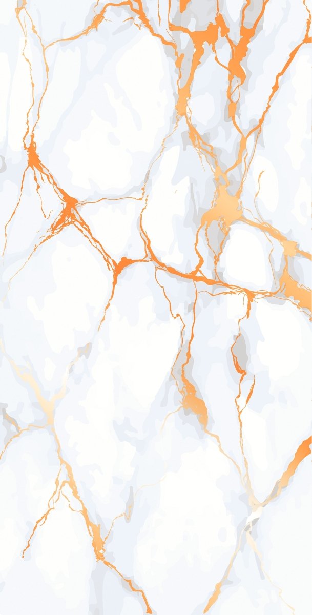 Honey Orange Marble Effect Polished Porcelain 60x120cm Wall and Floor Tile - TILES Paradise