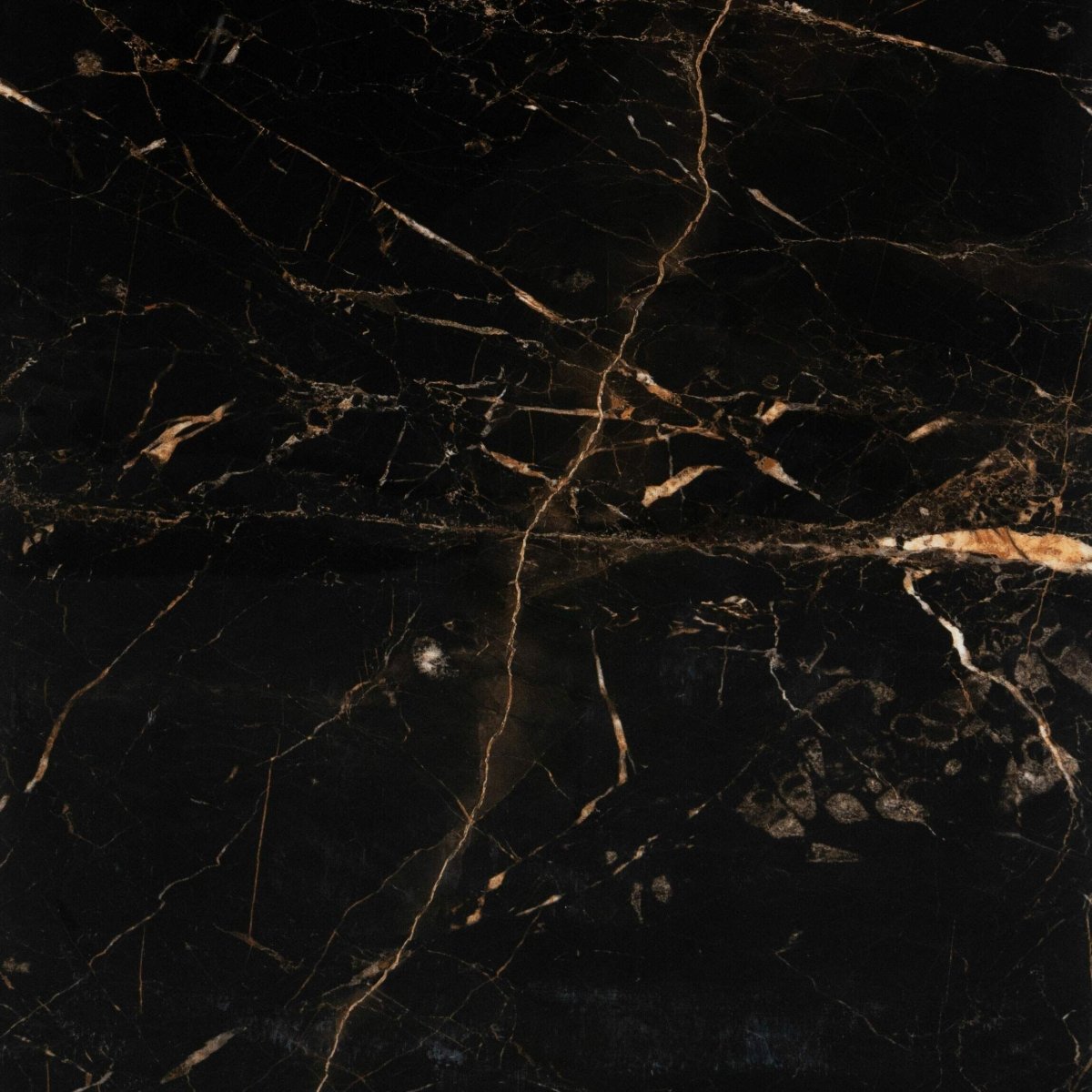 Job Lot Deal: 70 Tiles (25 sq.m) Black & Gold Marble Effect Porcelain Polished 60x60cm Wall & Floor Tile - TILES Paradise