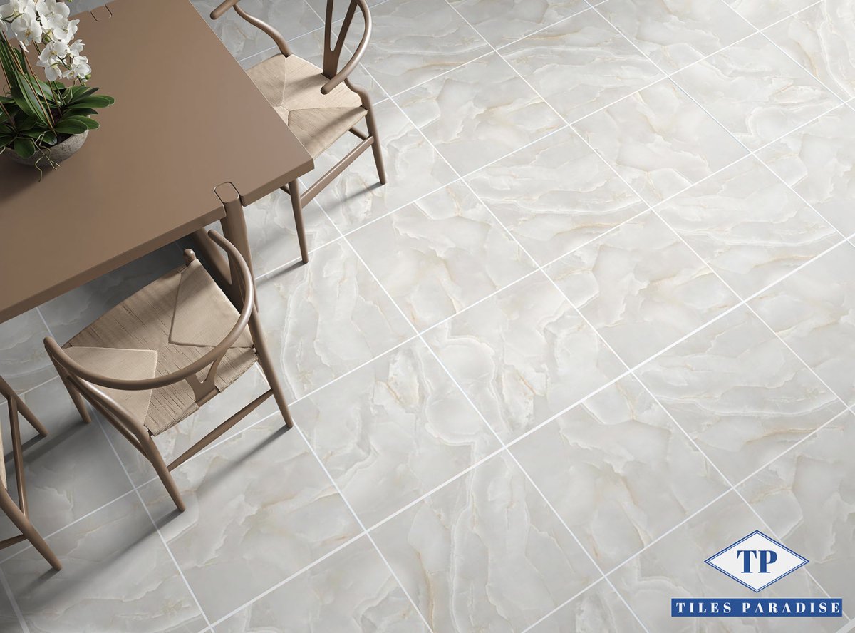 Job Lot Deal: 70 Tiles (25 sq.m) Opulent Onyx 60x60cm Polished Porcelain Wall & Floor Tile - TILES Paradise