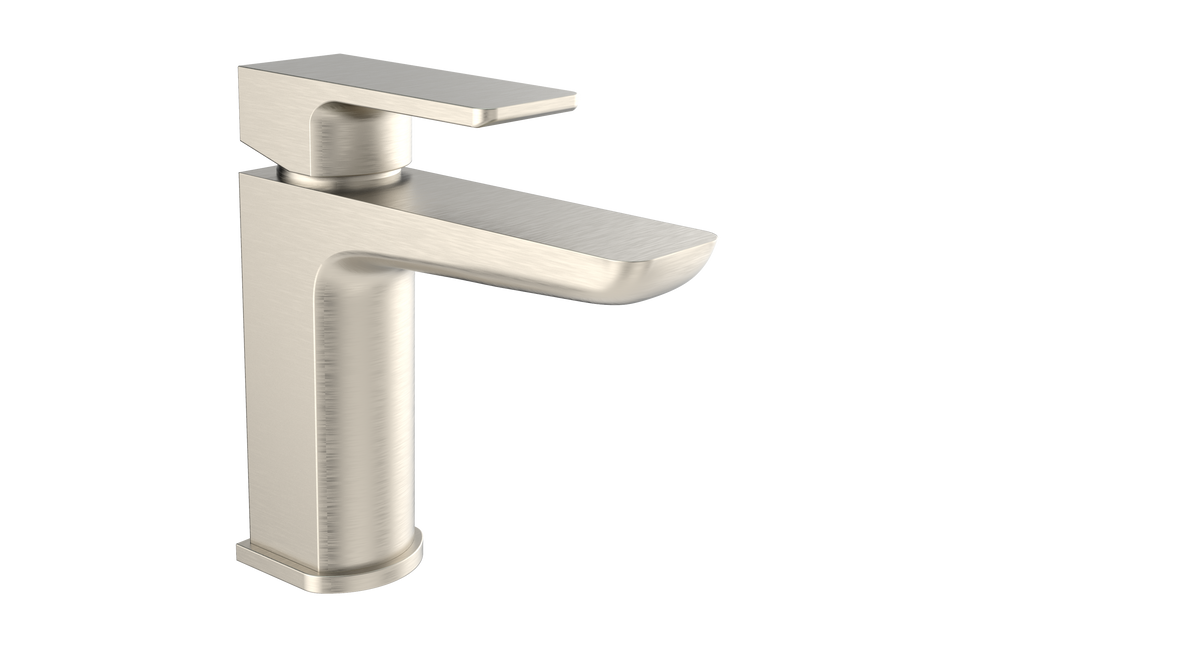 Kalto Brushed Nickel Square Mono Basin Mixer Tap