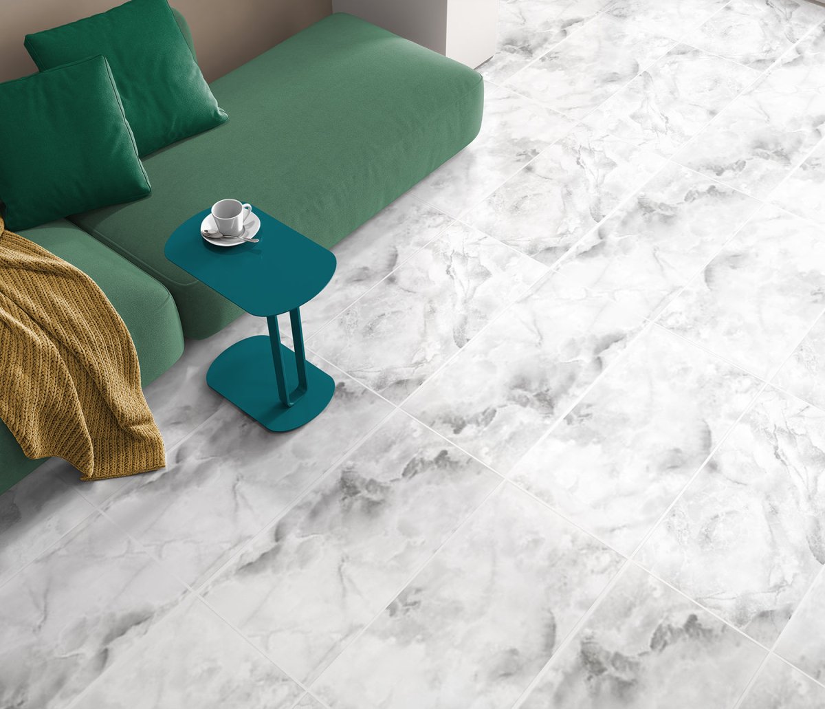 Lavender Frost Grey Bianco 60x120cm Polished Porcelain Wall & Floor Tiles - TILES Paradise