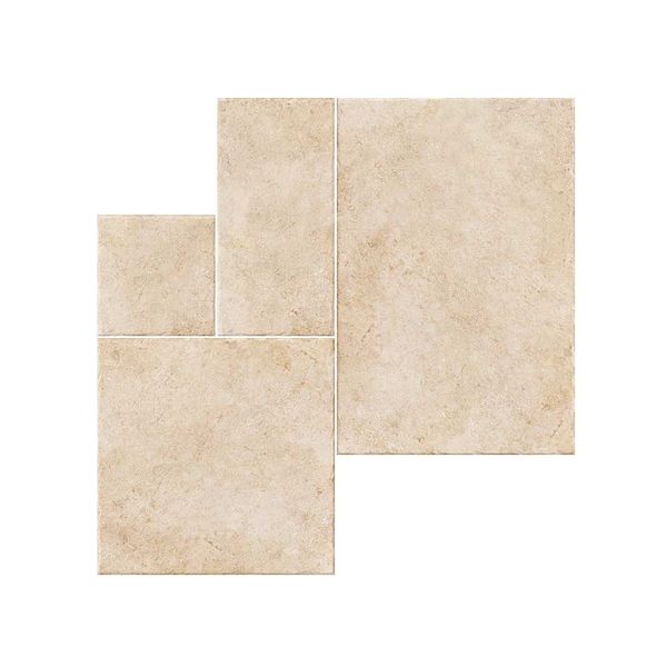 Stone Beige Modular Porcelain Matt 100x87cm Wall & Floor Tile