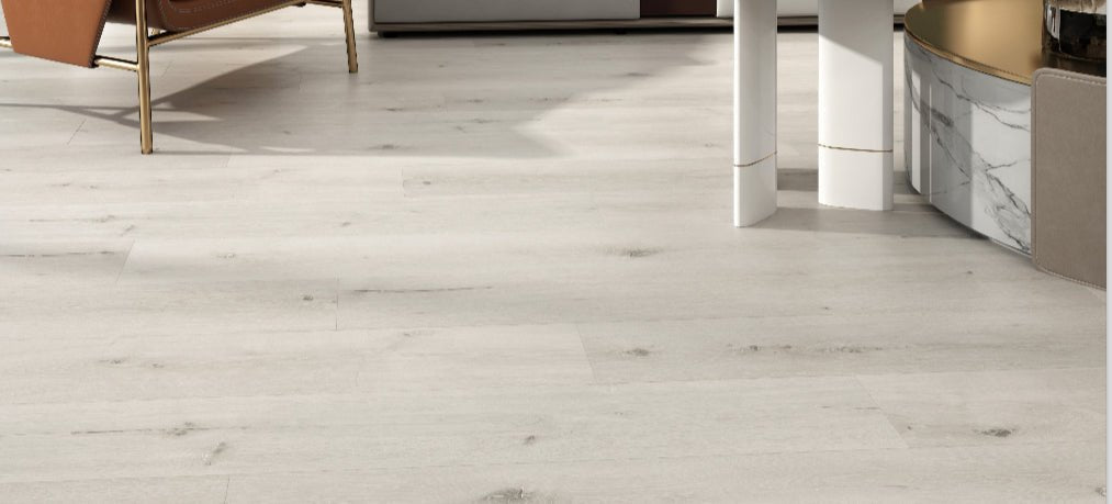 Luxura Ash Grey SPC Click Vinyl Flooring - 1230x180mm | 6.5mm Plank - TILES Paradise